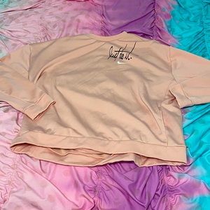 Pink just do it sweatshirt
